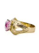 14 Karat Gelbgold Amethyst Ring Vintage Schmuck vrc135y